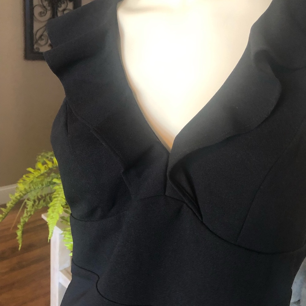 Lulu's Black Ruffle Dress - Picture 6 of 7